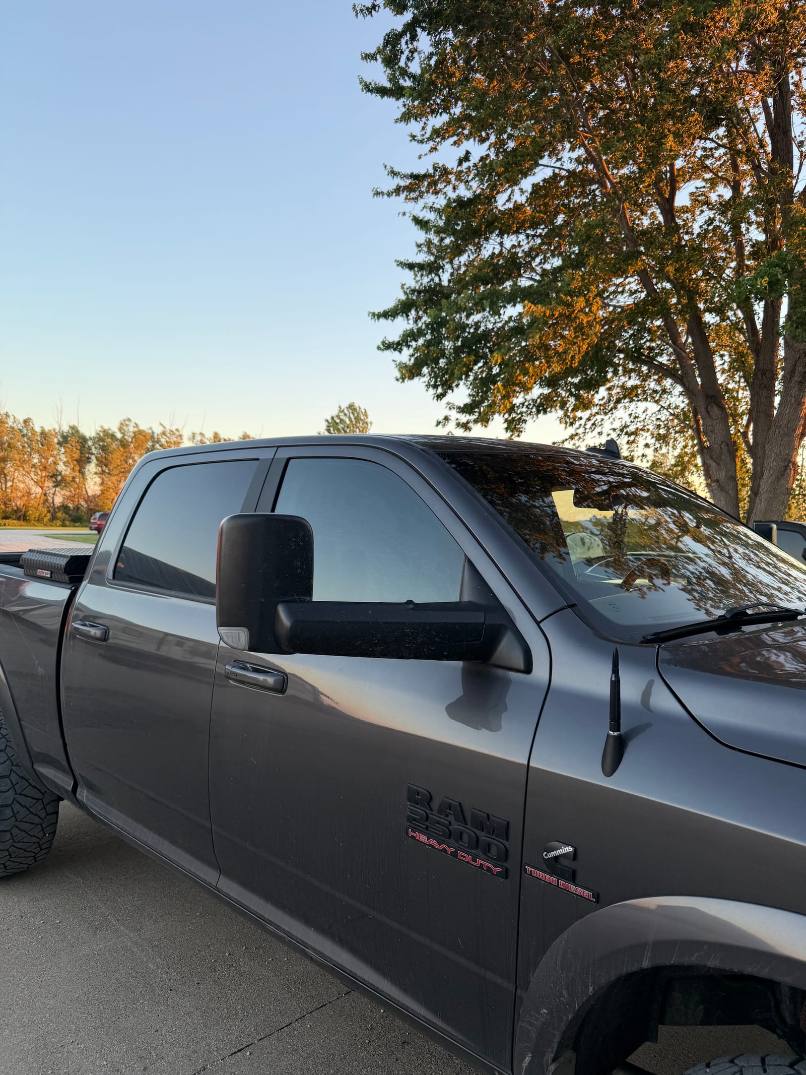 Truck with fresh window tint by De Boer Elite Tint